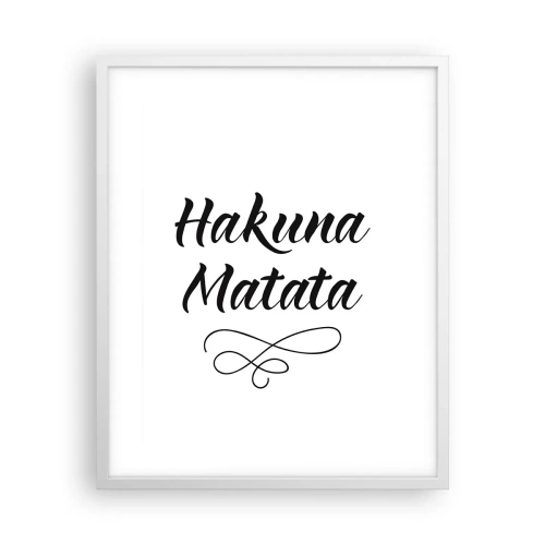 Poster in een witte lijst - Beste advies - 40x50 cm