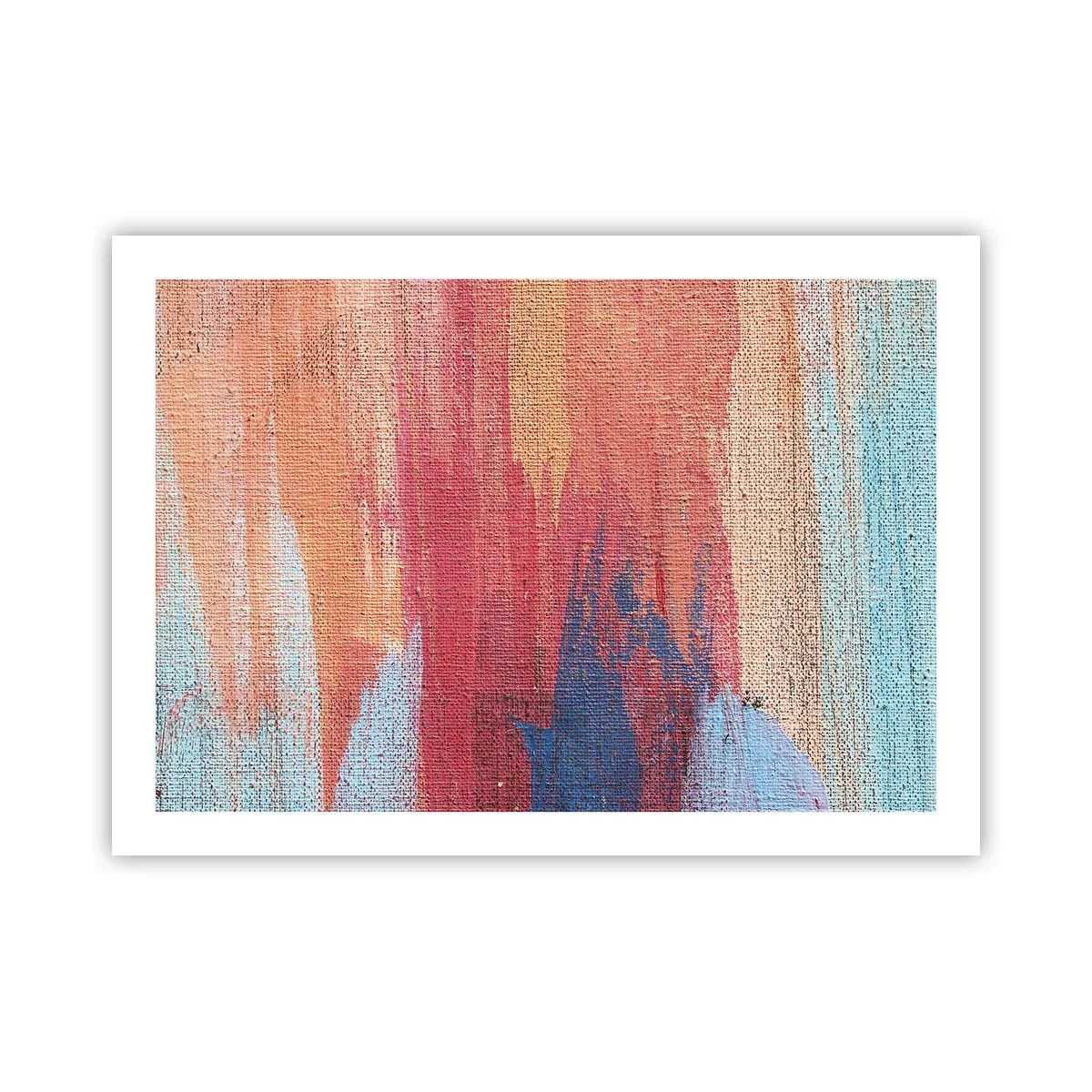 Poster - Ren door de regenboog - 70x50 cm
