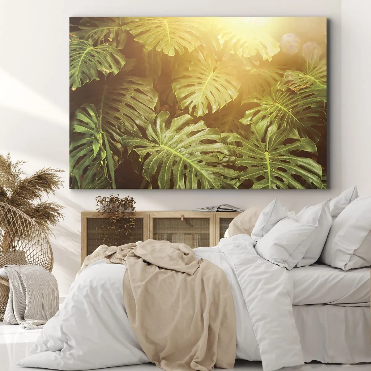 Schilderen op canvas - In het groen treden... - 100x70 cm