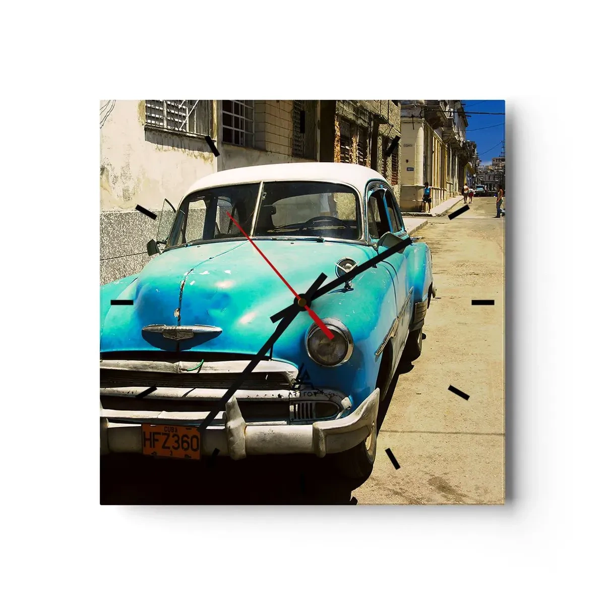Wandklok - Klok - Evviva Cuba! - 30x30 cm
