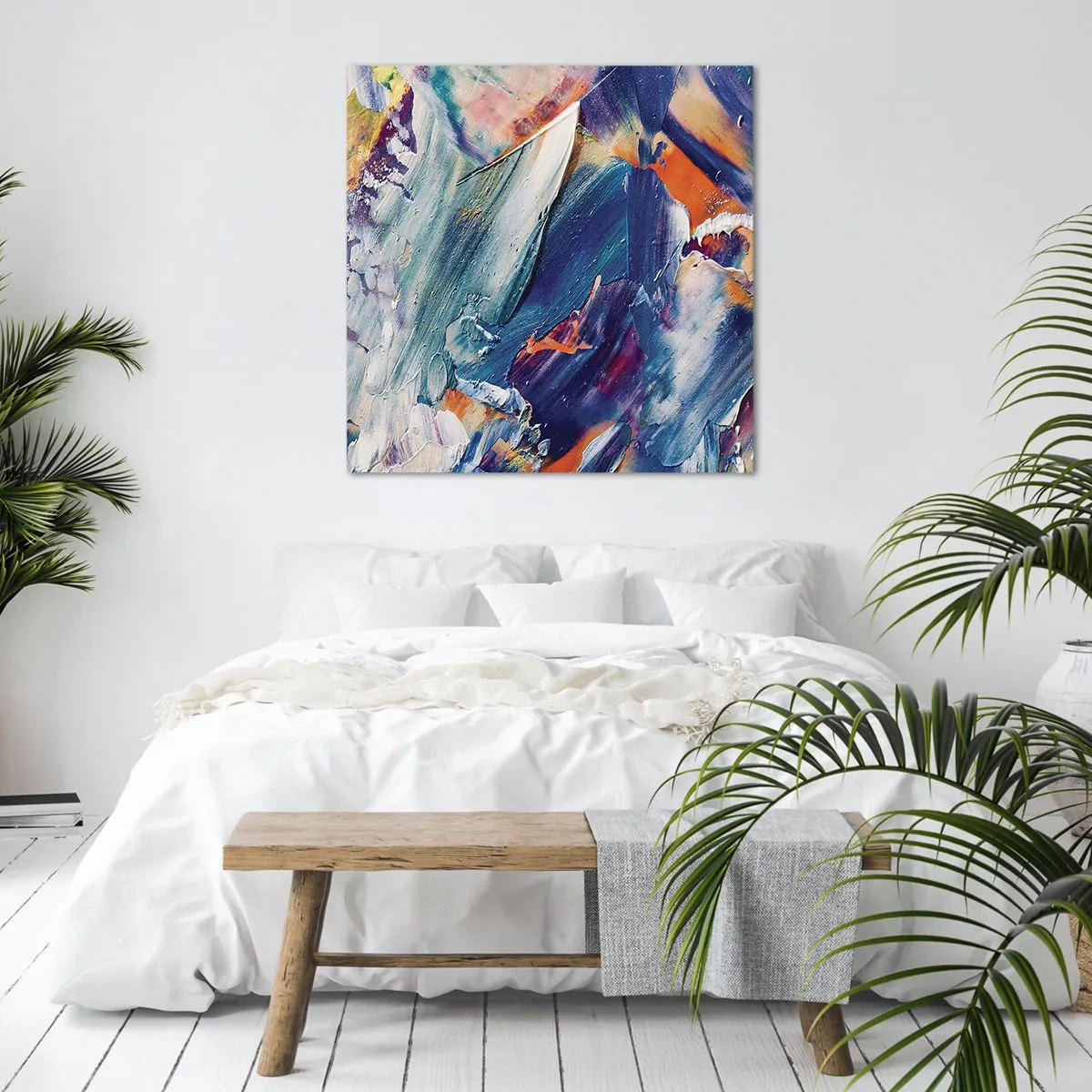 Schilderen op canvas - Kleur verwarring - 60x60 cm