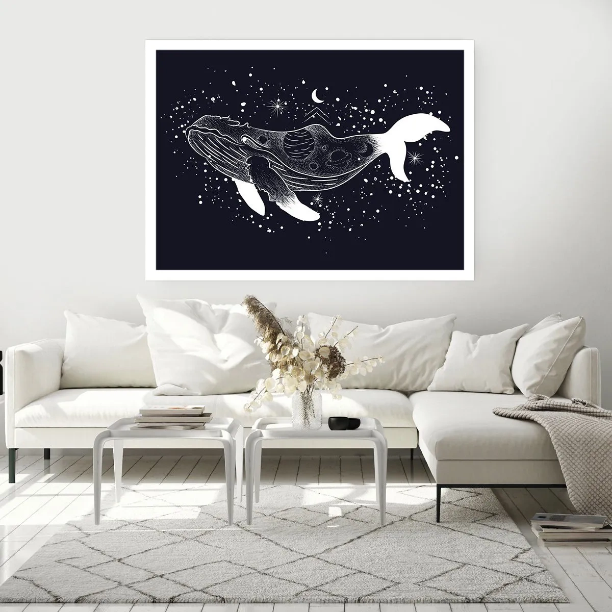 Poster - In de oceaan van het universum - 91x61 cm