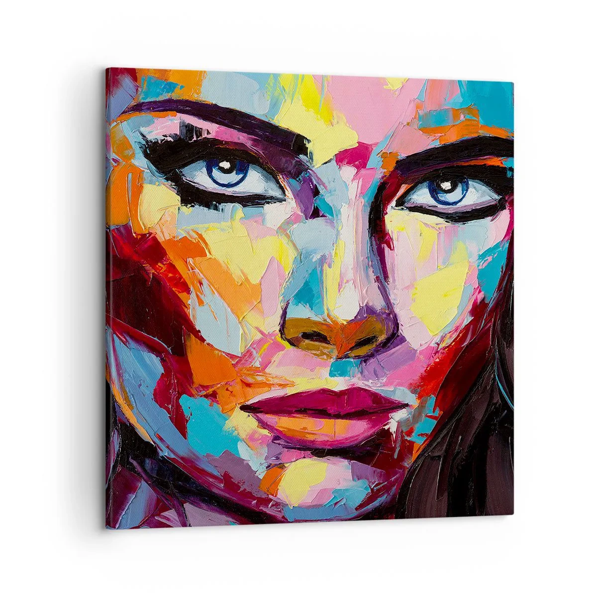 Schilderen op canvas - De ziel is ook kleurrijk - 50x50 cm