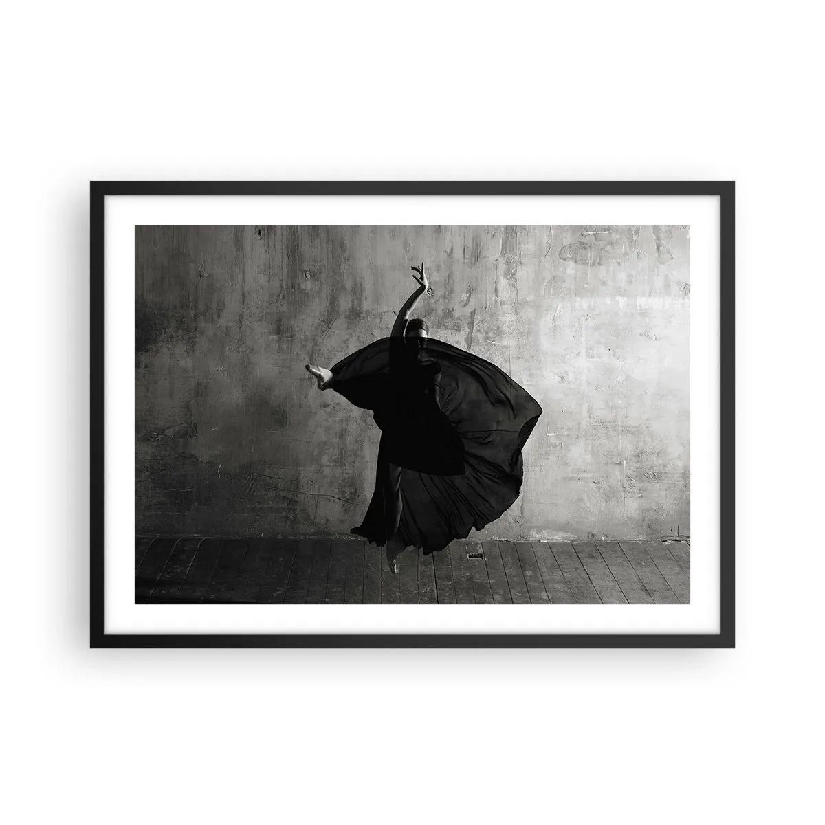 Poster in een zwarte lijst - Gepassioneerde riem - 70x50 cm