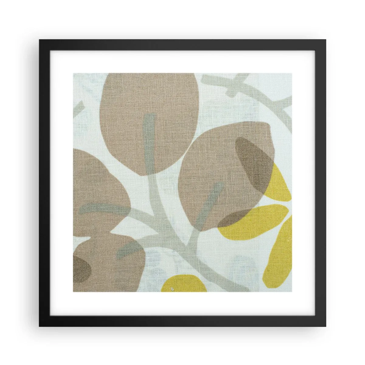 Poster in een zwarte lijst - Compositie in volle zon - 40x40 cm