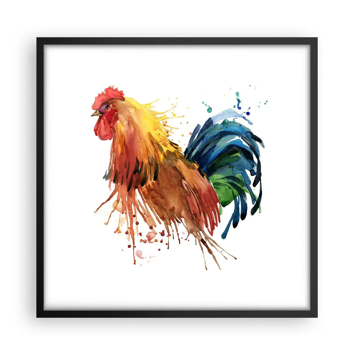 Poster in een zwarte lijst - Koninklijk gewaad, koninklijke trots - 50x50 cm