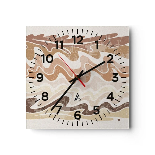 Wandklok - Klok - Goede energie – goede emoties - 40x40 cm