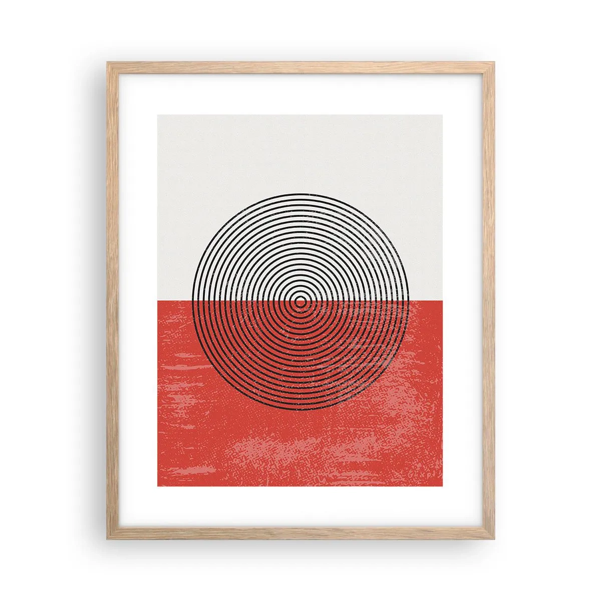 Een poster in een licht eiken lijst - Op de kop geslagen - 40x50 cm