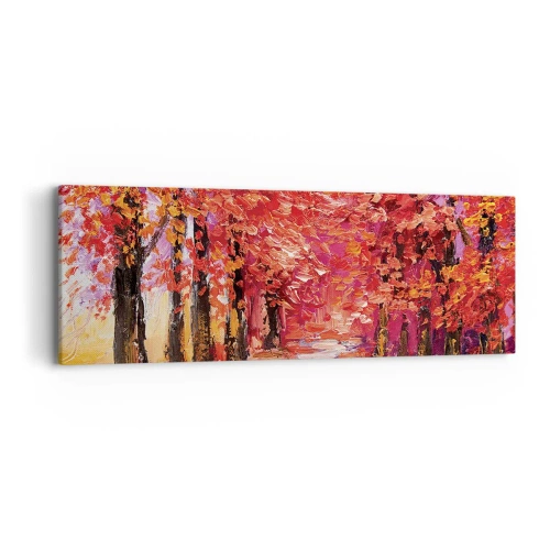 Schilderen op canvas - Herfst impressie - 90x30 cm