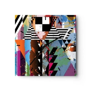 Wandklok - Klok - Geometrisch en organisch - 30x30 cm