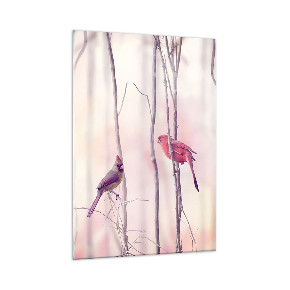 Schilderen op glas - Verhaal van het roze woud - 50x70 cm