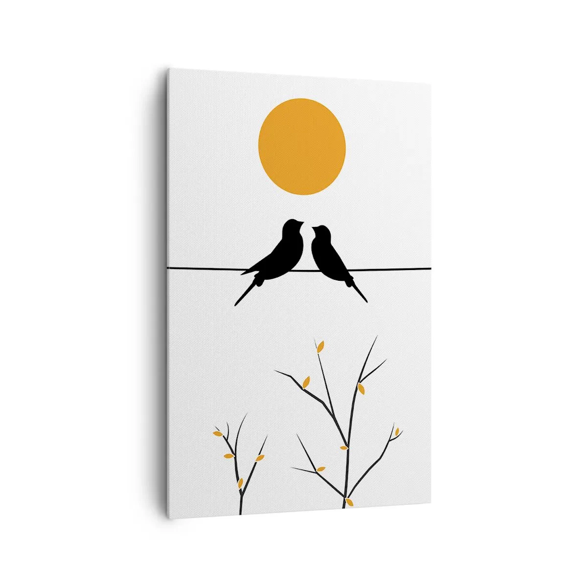 Schilderen op canvas - Nachtegalen avond - 80x120 cm