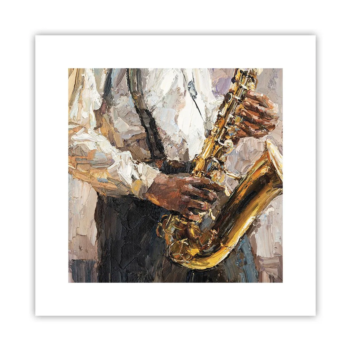 Poster - Tijd om te solo te spelen - 30x30 cm