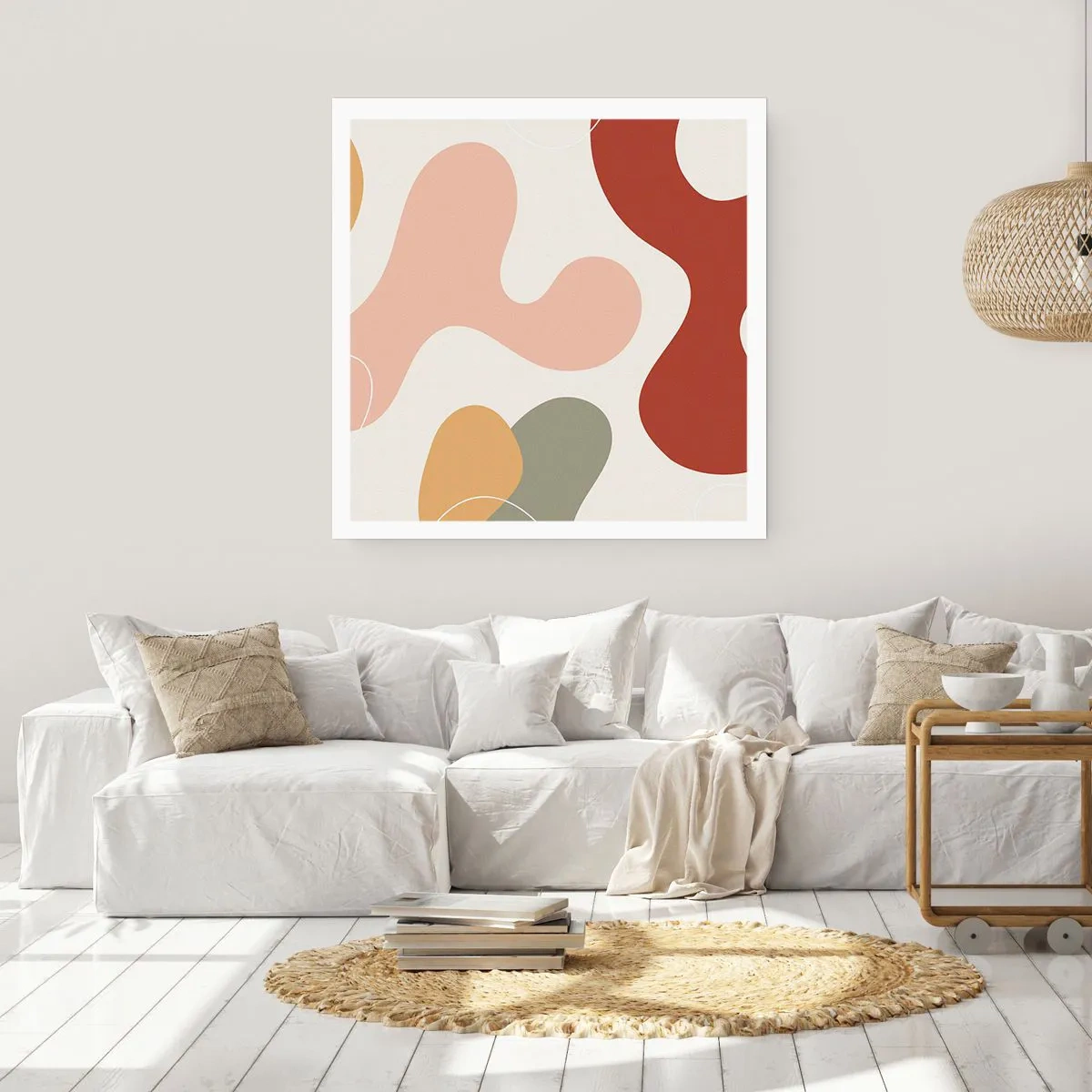 Poster - Kronkels of krullen? - 50x50 cm