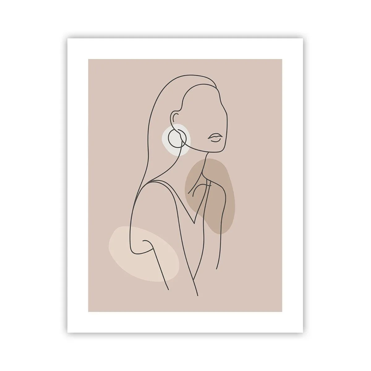 Poster - meisjesachtig icoon - 40x50 cm