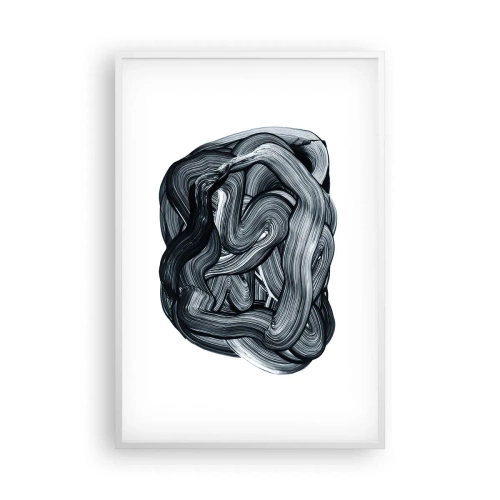 Poster in een witte lijst - Het is niet zo eenvoudig - 61x91 cm