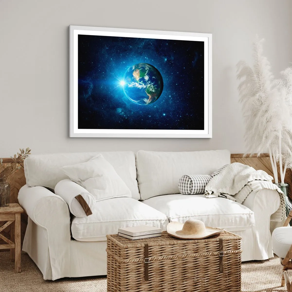 Poster in een witte lijst - We zijn in de hemel - 91x61 cm