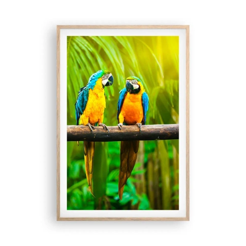 Een poster in een licht eiken lijst - En heb je gehoord dat ze...? - 61x91 cm