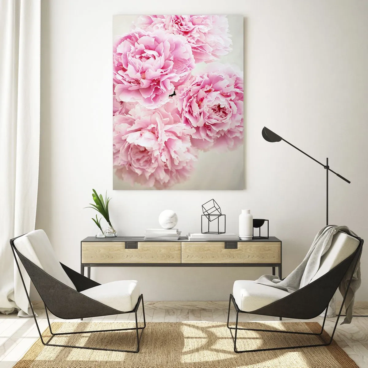 Schilderen op glas - In roze glamour - 50x70 cm