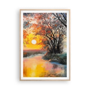 Een poster in een licht eiken lijst - Herfst vibes - 70x100 cm