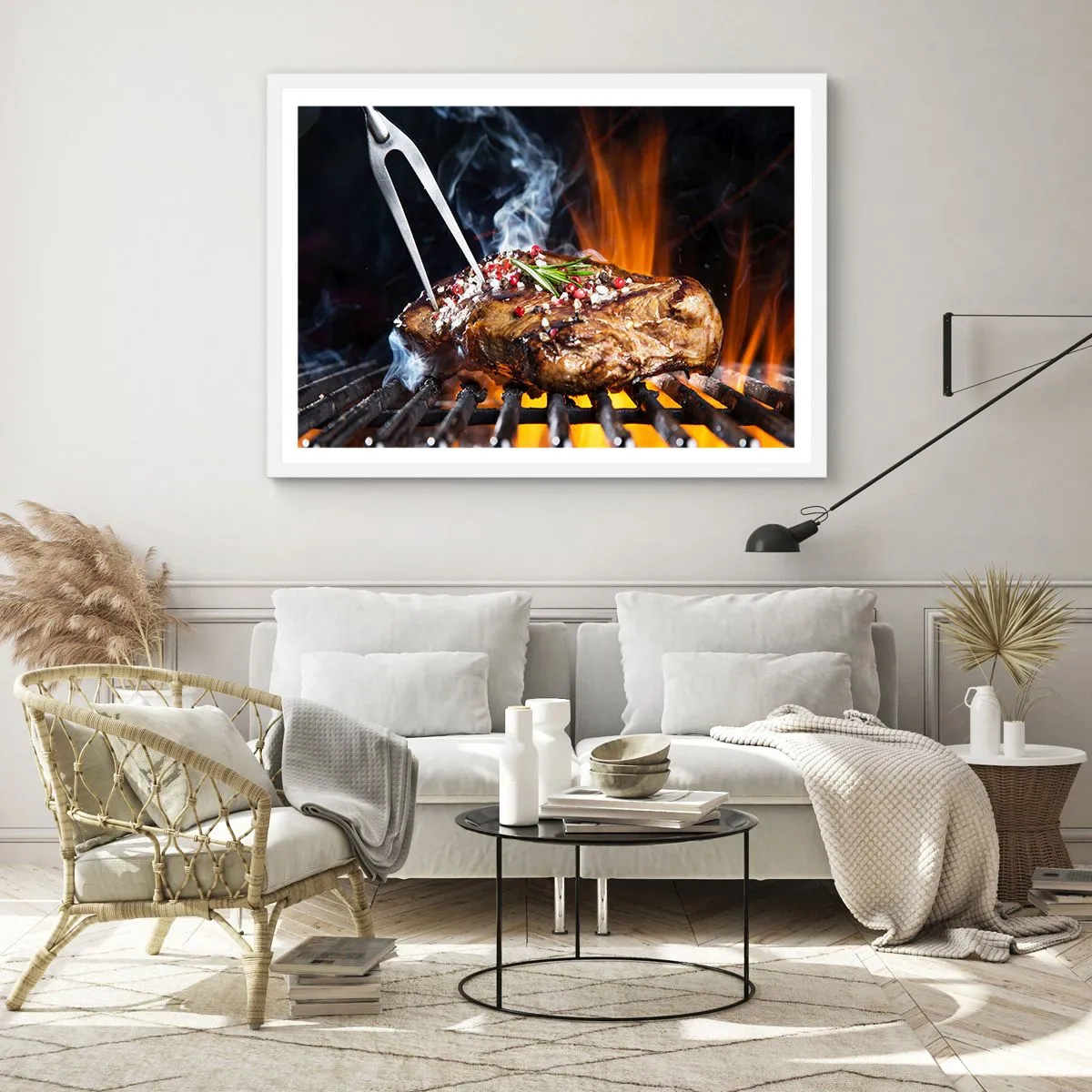 Poster in een witte lijst - Sappig en geurig - 100x70 cm