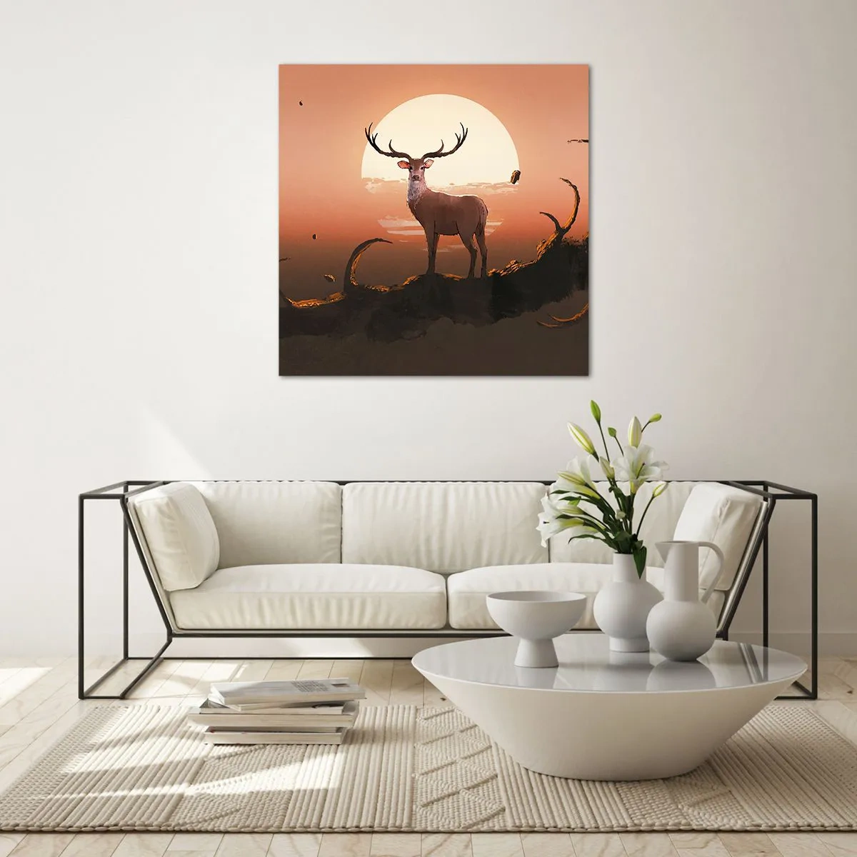 Schilderen op glas - Deze nacht is anders dan alle andere - 30x30 cm