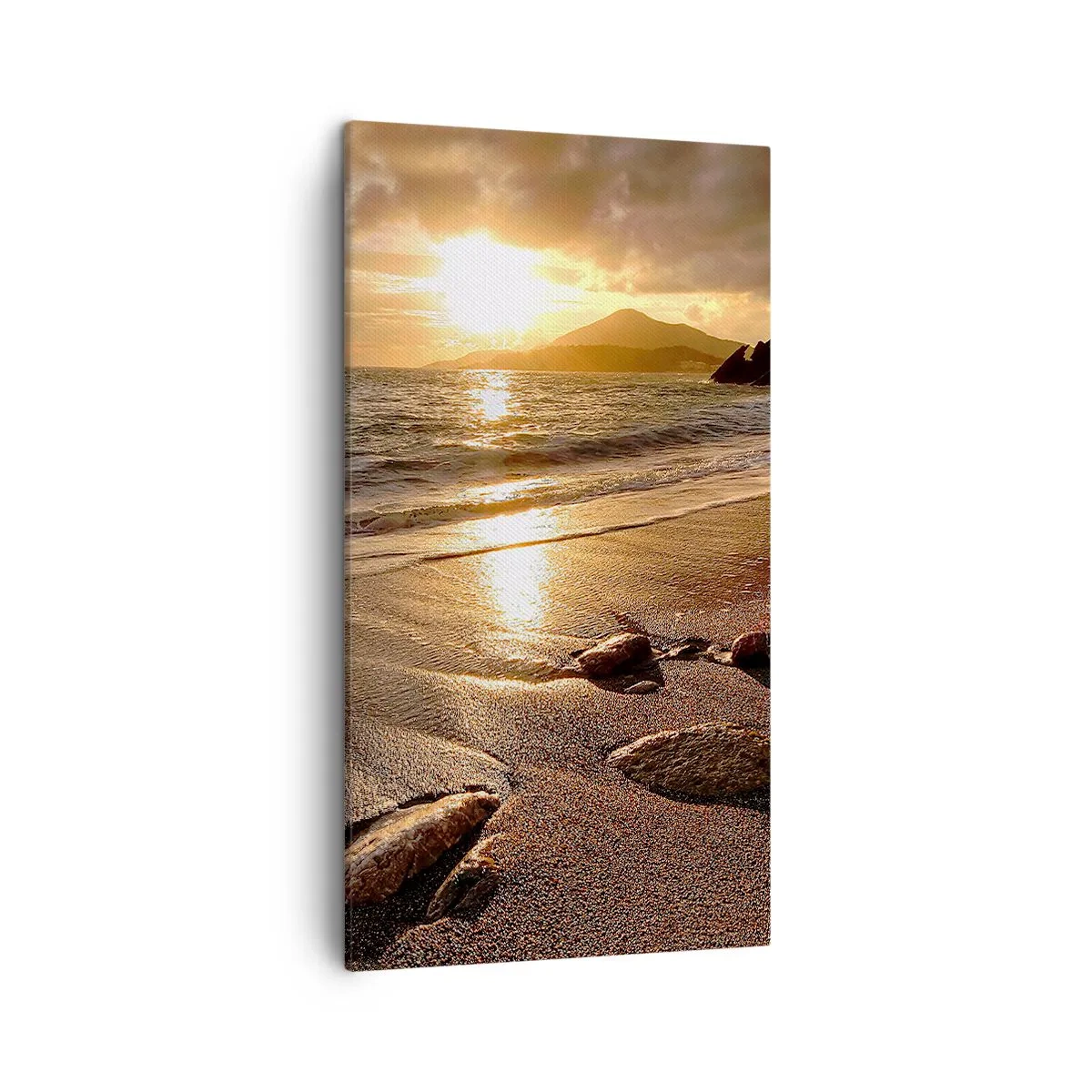 Schilderen op canvas - Volg de zon naar de heuvels - 45x80 cm