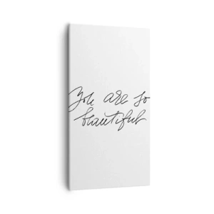 Schilderen op canvas - Geloof het echt... - 55x100 cm