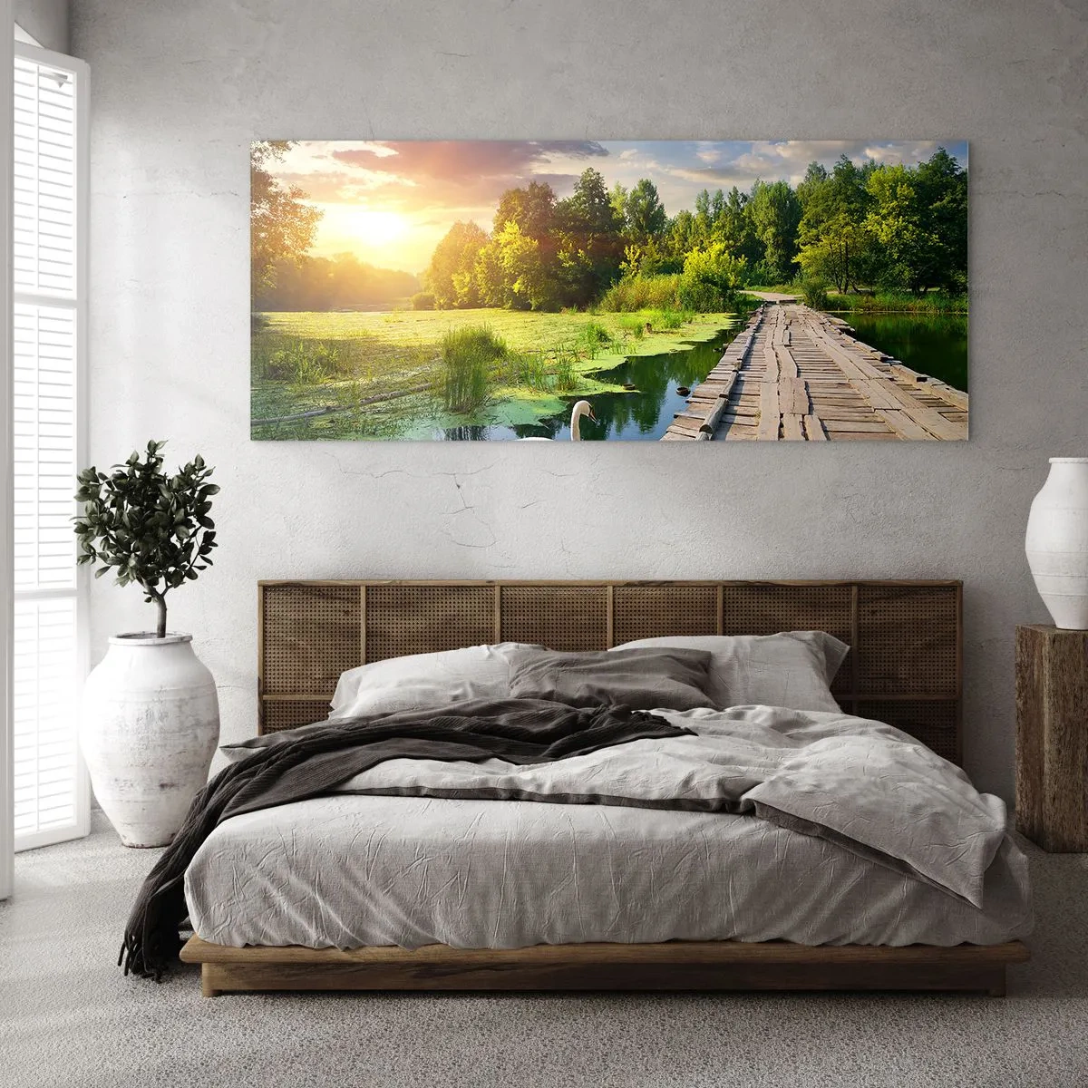 Schilderen op glas - Zomer, zomer overal - 100x40 cm