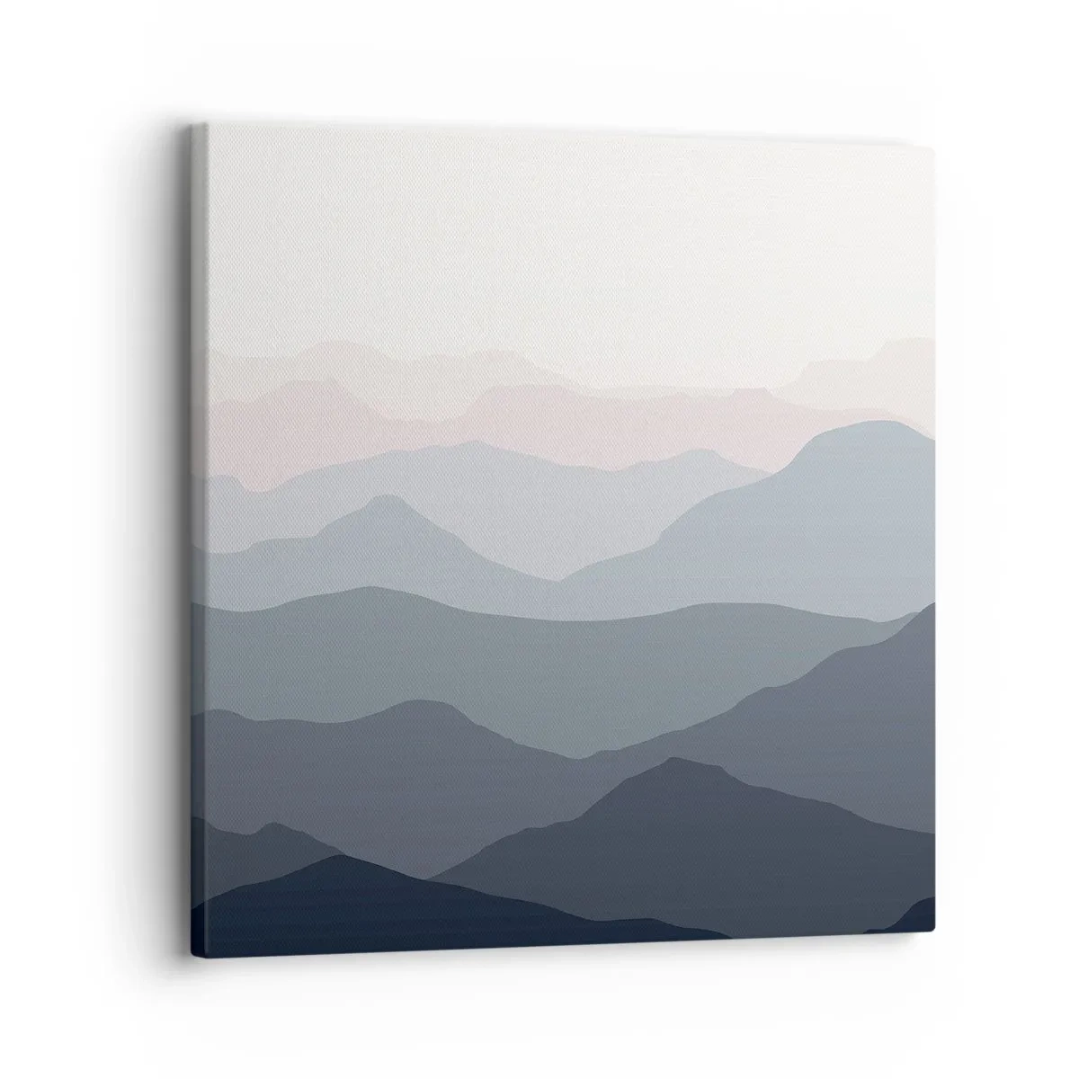 Schilderen op canvas - Golven van de bergen - 30x30 cm