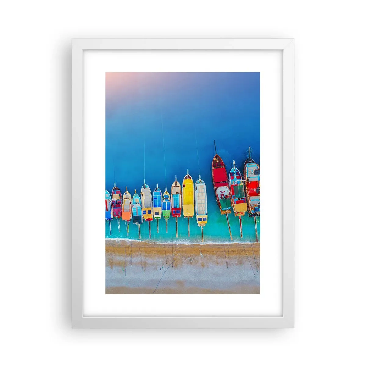 Poster in een witte lijst - Vanuit vogelperspectief - 30x40 cm