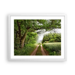Poster in een witte lijst - Et in Arcadia ego - 50x40 cm