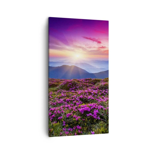 Schilderen op canvas - Kruiden roken naar verse trossen van de velden - 45x80 cm
