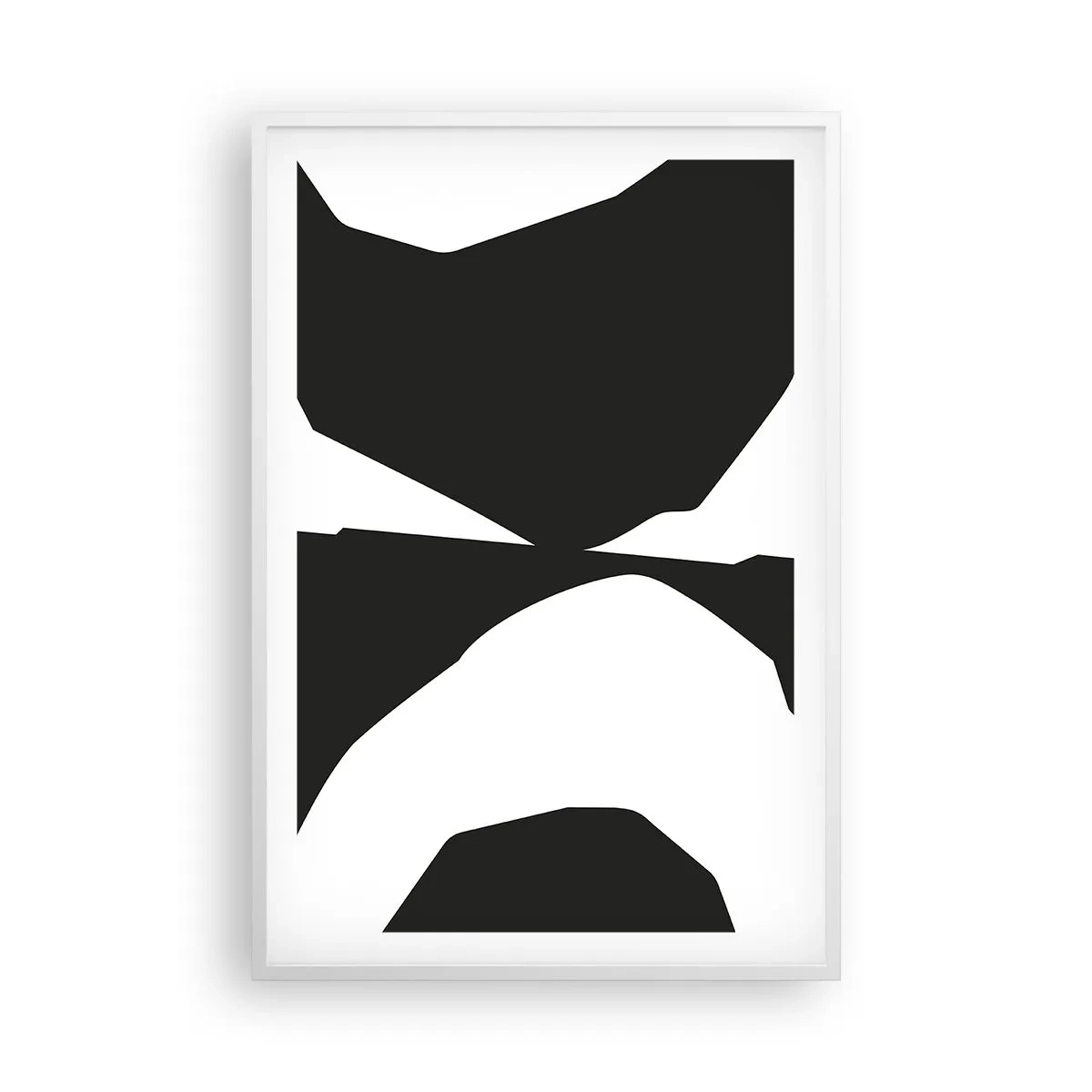 Poster in een witte lijst - Positief – negatief - 61x91 cm