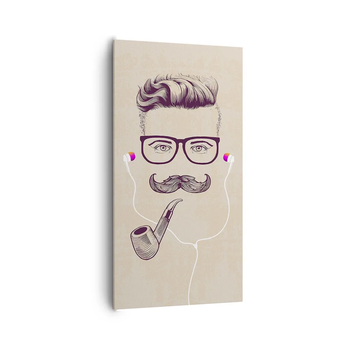 Schilderen op canvas - Een echte man? - 65x120 cm