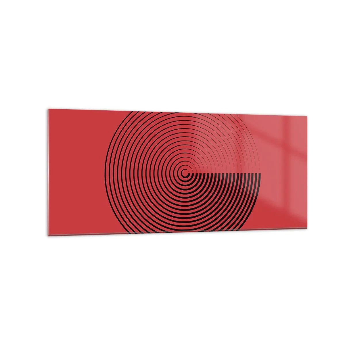 Schilderen op glas - Circulaire beweging - 120x50 cm