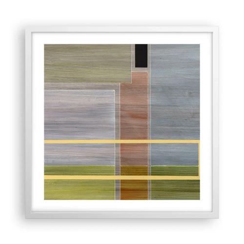Poster in een witte lijst - Eenvoudig en rustig - 50x50 cm