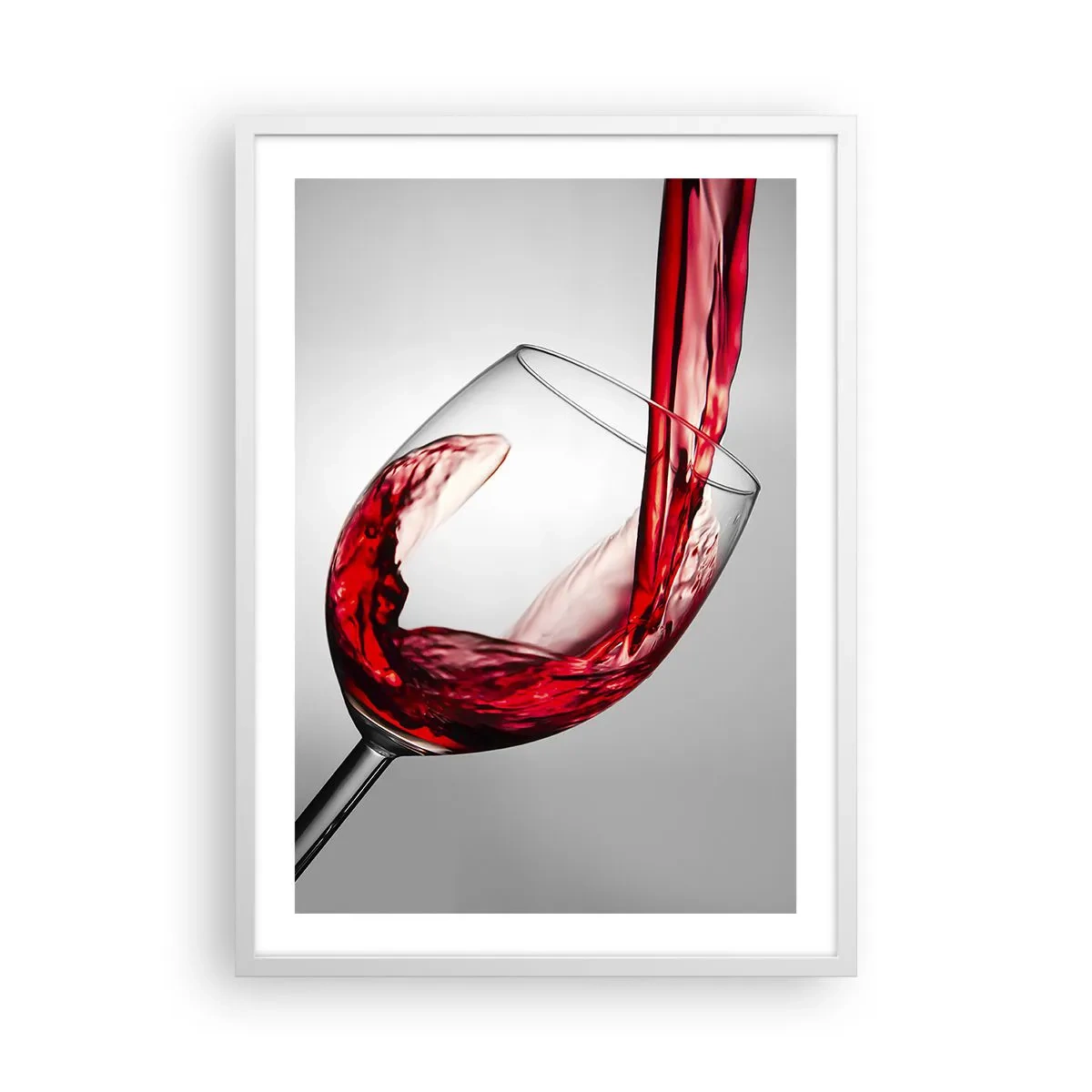 Poster in een witte lijst - Kleur - beweging - geluid - 50x70 cm