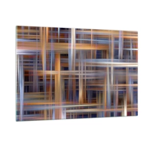 Schilderen op glas - Geweven van licht - 120x80 cm