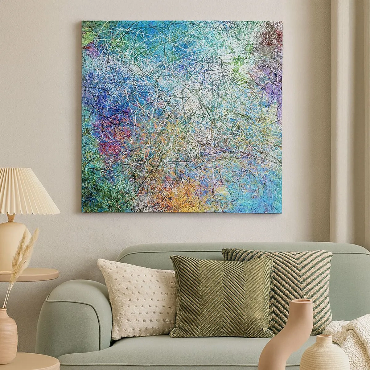 Schilderen op canvas - Het is niet zo eenvoudig - 30x30 cm