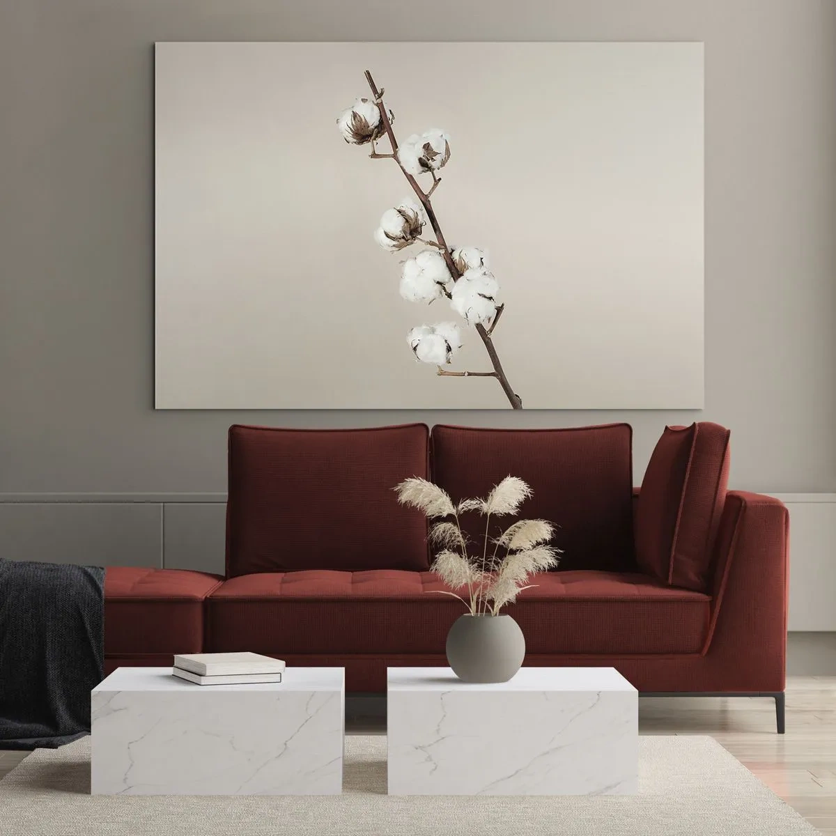 Schilderen op glas - Aan de bron van zachtheid - 120x80 cm