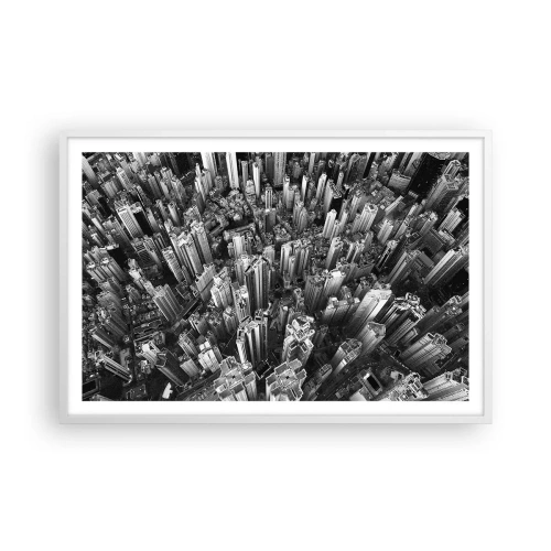 Poster in een witte lijst - Nog steeds hoger en hoger - 91x61 cm