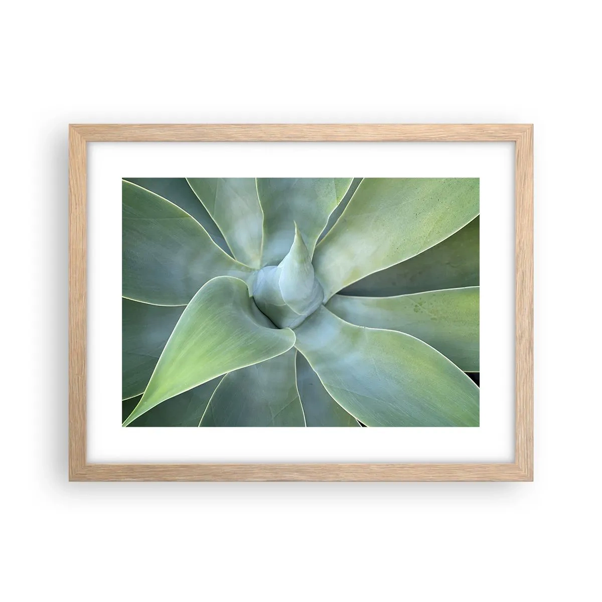 Een poster in een licht eiken lijst - De geboorte van groen - 40x30 cm