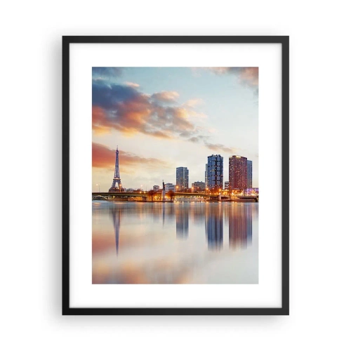 Poster in een zwarte lijst - De monumentale rust van Parijs - 40x50 cm