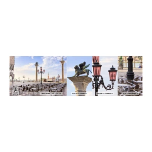 Fotobehang Staaltje Standard Eco - We nodigen je uit, alles staat klaar - Architectuur, Stad, Venetië - 100x30 cm