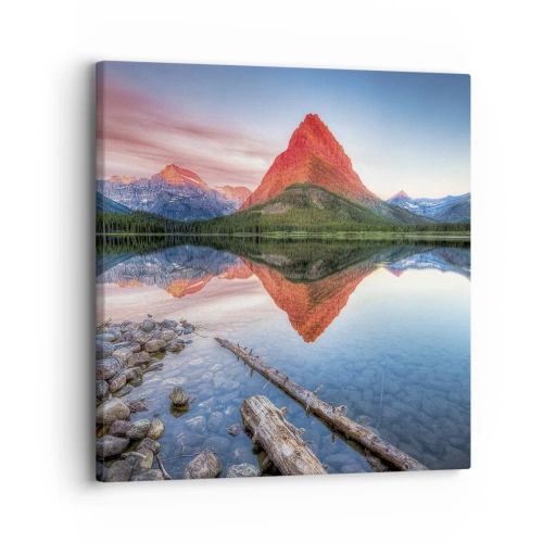 Schilderen op canvas - Warmte en koude - 30x30 cm