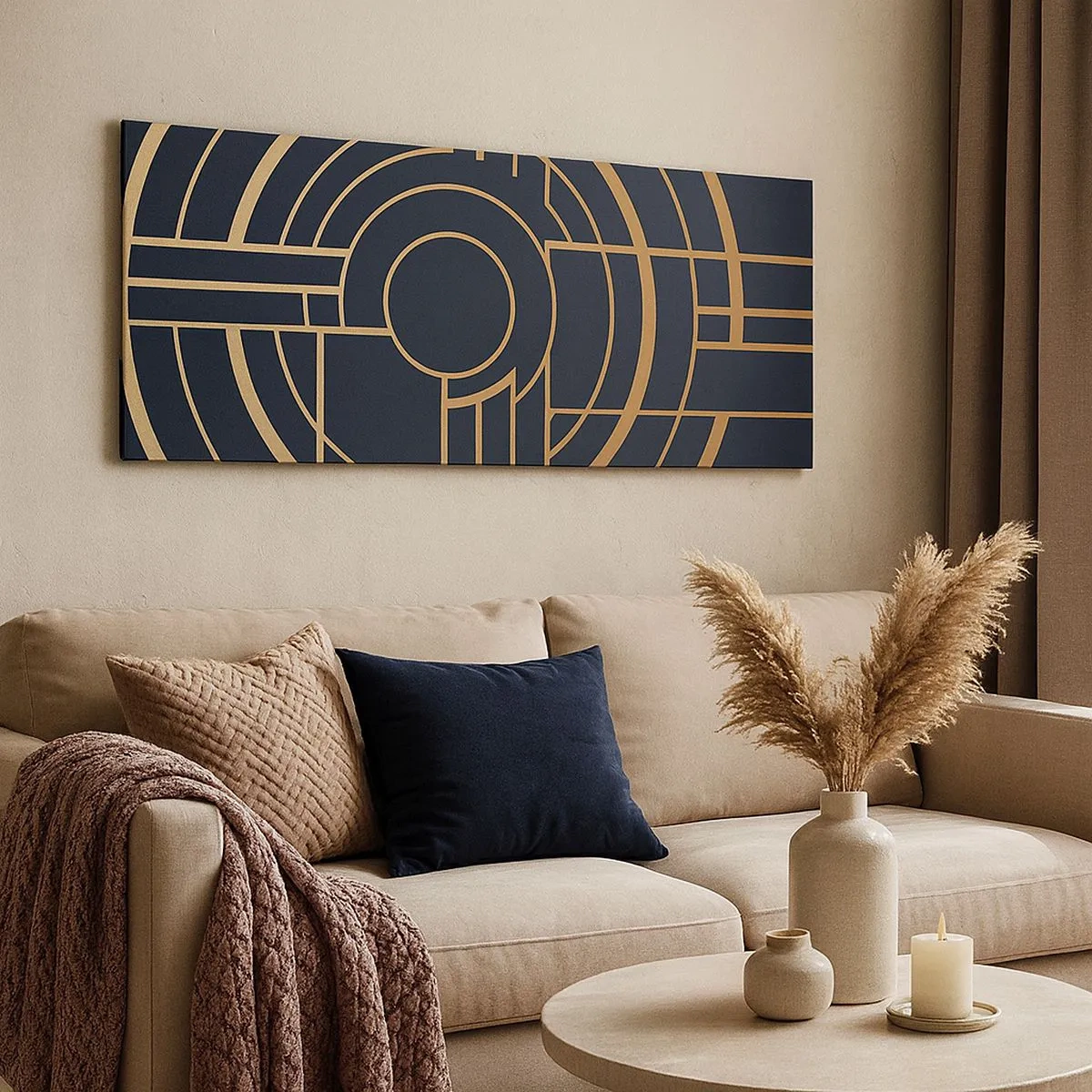 Schilderen op canvas - Draaien van dingen - 100x40 cm