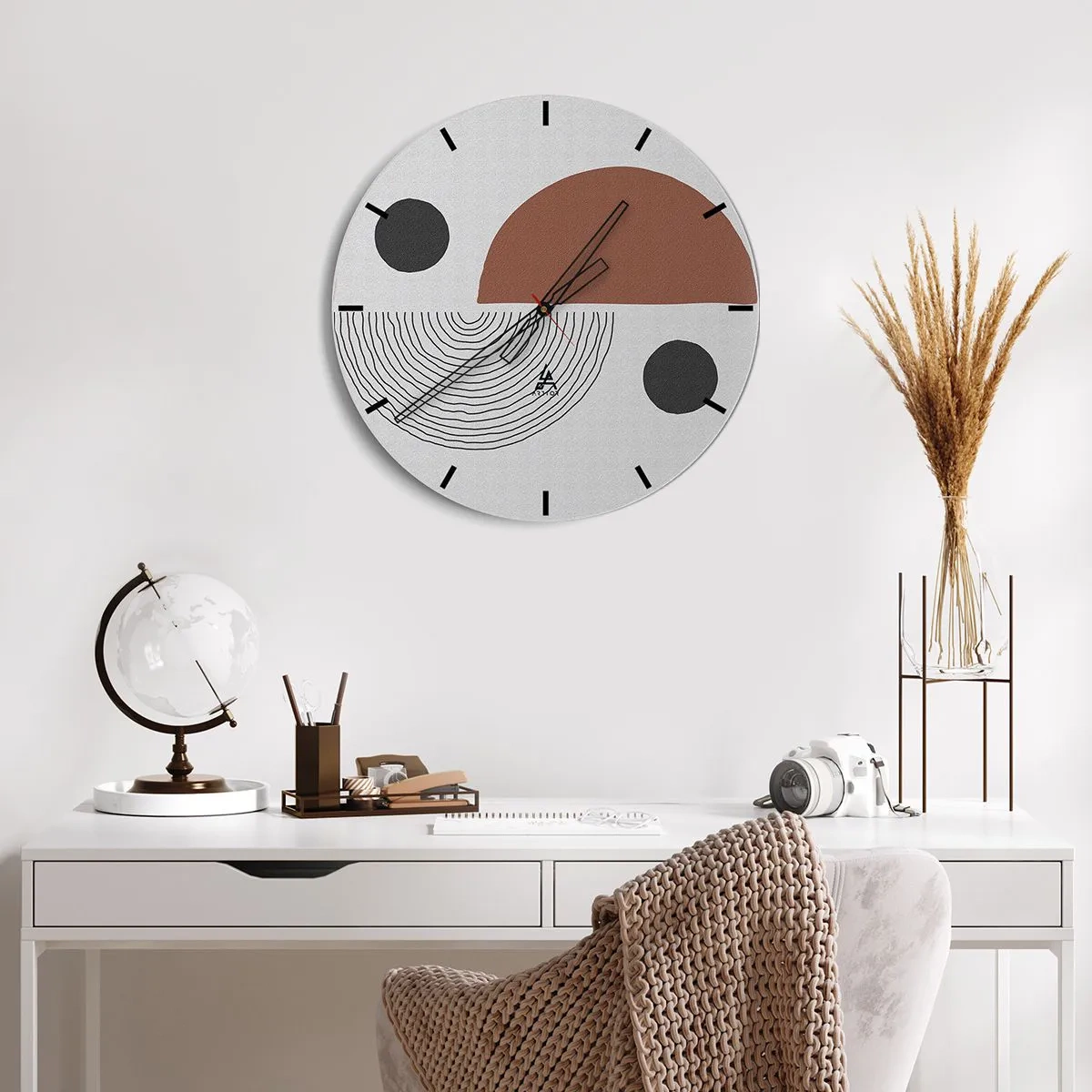 Wandklok - Klok - Perfectie van het wiel - 30x30 cm