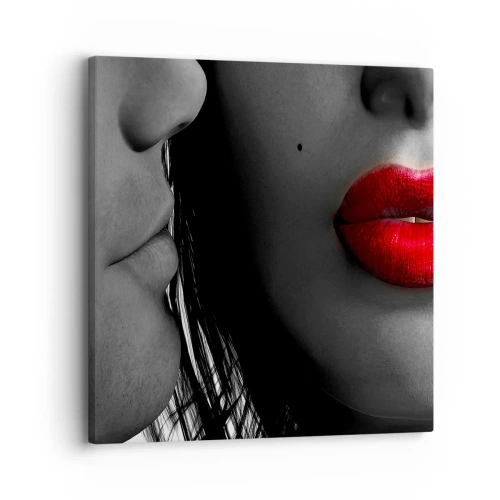 Schilderen op canvas - Oog in oog - 30x30 cm