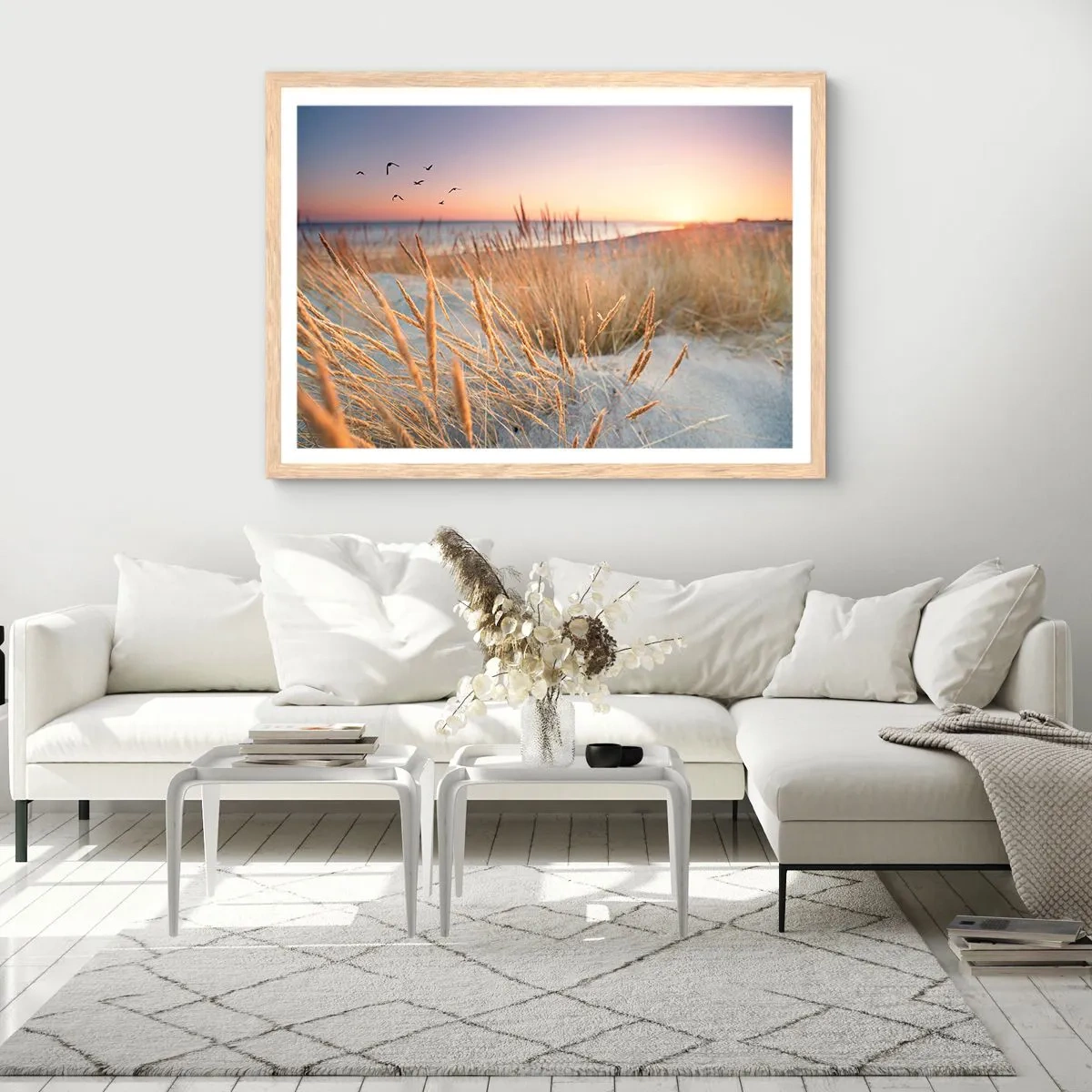 Een poster in een licht eiken lijst - Het Baltische slaapliedje - 50x40 cm